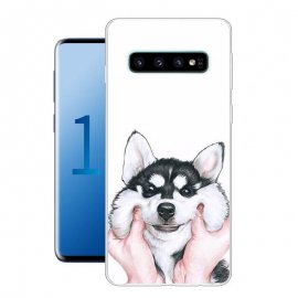 Funda Samsung Galaxy S10 Gel Dibujo Perro