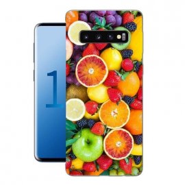 Funda Samsung Galaxy S10 Gel Dibujo Frutas