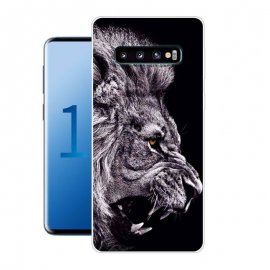 Funda Samsung Galaxy S10 Gel Dibujo Leon