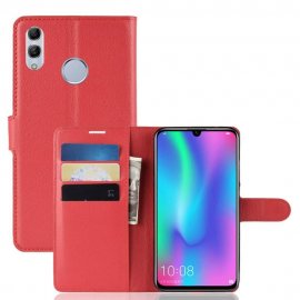 Funda cuero Flip Huawei P Smart 2019 Roja