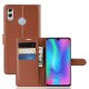 Funda cuero Flip Huawei P Smart 2019 Marron