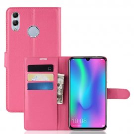 Funda cuero Flip Huawei P Smart 2019 Fucsia
