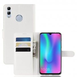 Funda cuero Flip Huawei P Smart 2019 Blanca