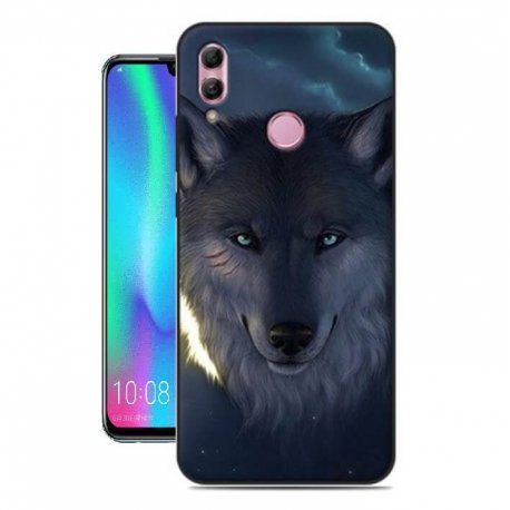 Funda Huawei P Smart 2019 Gel Dibujo Lobo