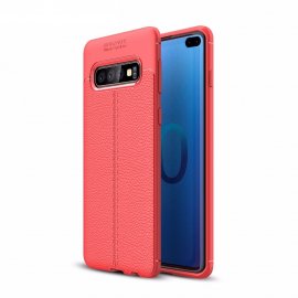 Funda Samsung Galaxy S10 Plus Tpu Cuero 3D Roja