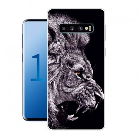 Funda Samsung Galaxy S10 Plus Gel Dibujo Leon