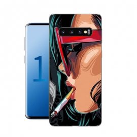 Funda Samsung Galaxy S10 Plus Gel Dibujo Chica Cool