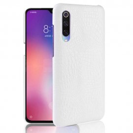 Carcasa Xiaomi MI 9 SE Cuero Estilo Croco Blanco
