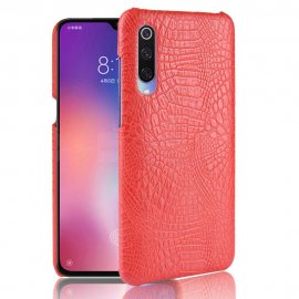 Carcasa Xiaomi MI 9 SE Cuero Estilo Croco Roja
