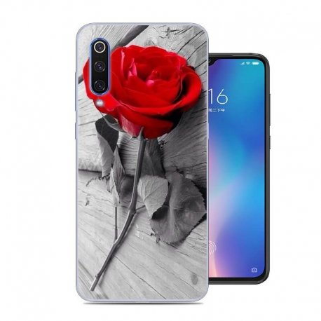 Funda Xiaomi MI 9 SE Gel Dibujo Rosa