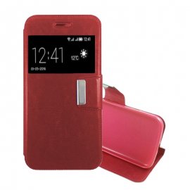 Funda Libro MOTO G4 Plus Tapa Roja