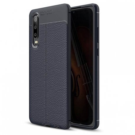 Funda Huawei P30 Tpu Cuero 3D Azul