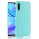 Carcasa Huawei P30 Cuero Estilo Croco Turquesa