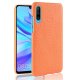 Carcasa Huawei P30 Cuero Estilo Croco Naranja