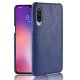 Carcasa Xiaomi MI 9 Cuero Estilo Croco Azul