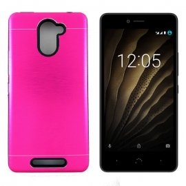 Funda BQ Aquaris U Plus Aluminio Rosa Val