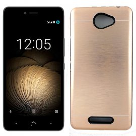 Funda BQ Aquaris U Aluminio Dorada Val