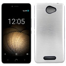 Funda BQ Aquaris U Aluminio Gris Plateado Val