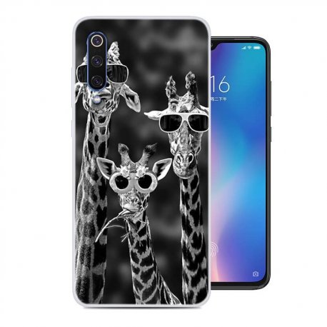 Funda Xiaomi MI 9 Dibujo Jirafas