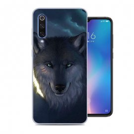 Funda Xiaomi MI 9 Gel Dibujo Lobo