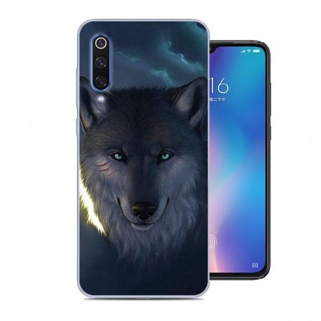 Funda Xiaomi MI 9 Gel Dibujo Lobo