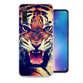 Funda Xiaomi MI 9 Gel Dibujo Tigre