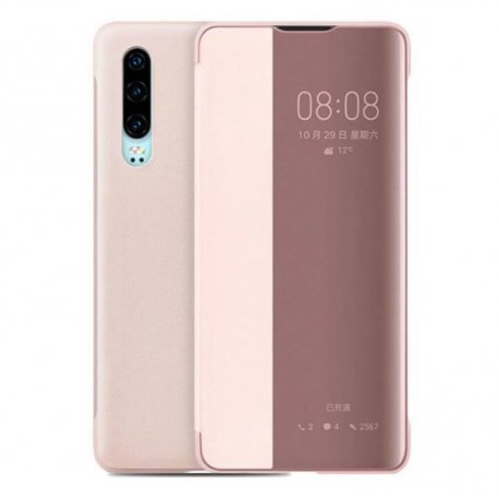 Funda Libro Smart View Huawei P30 Rosa