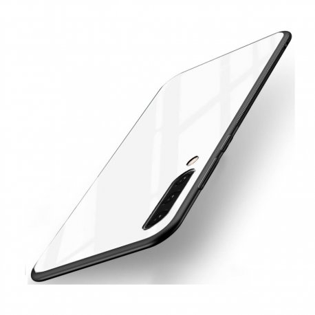 Funda Samsung Galaxy A50 Tpu Trasera Cristal Blanca