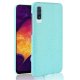Carcasa Samsung Galaxy A50 Cuero Estilo Croco Turquesa