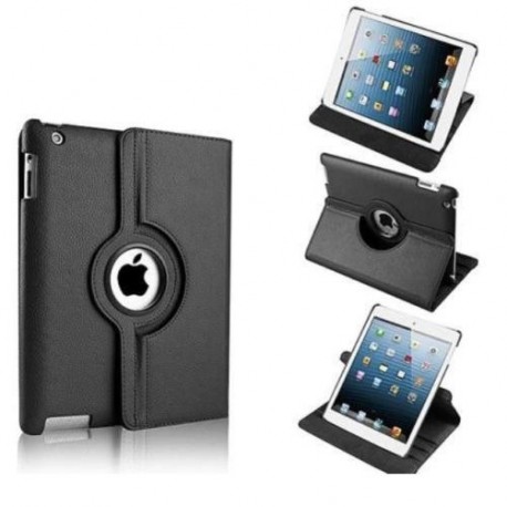 Funda Cuero Ipad Pro 9.7 Giratoria Negra