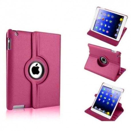 Funda Cuero Ipad Pro 12.9 Giratoria Rosa