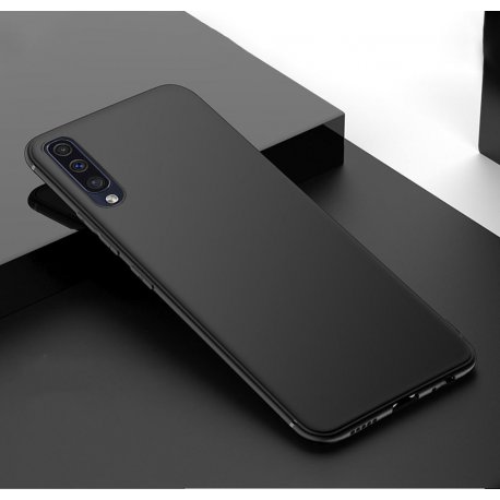 Funda Gel Samsung Galaxy A50 Flexible y lavable Mate Negra