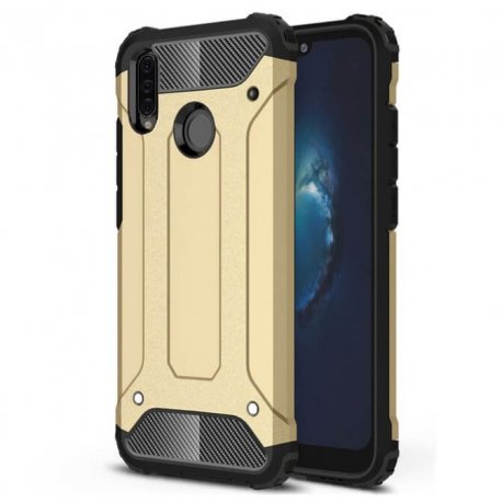 Funda Huawei P30 Lite Shock Resistante Dorada.