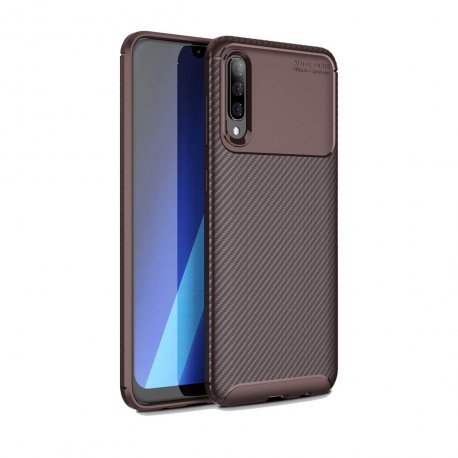 Funda Samsung Galaxy A50 Tpu Carbonix 3D Marron