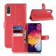 Funda Libro Samsung Galaxy A50 cuero Soporte Rojo