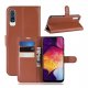 Funda Libro Samsung Galaxy A50 cuero Soporte Marron