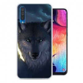 Funda Samsung Galaxy A50 Gel Dibujo Lobo