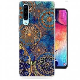 Funda Huawei P30 Gel Dibujo Mandala