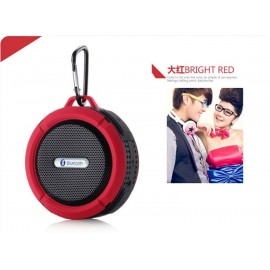 Altavoz Bluetooth Waterproof Rojo C6
