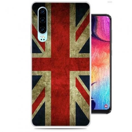 Funda Huawei P30 Gel Dibujo Bandera Uk