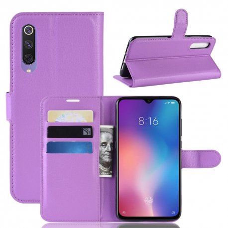 Funda Libro Xiaomi MI 9 Soporte Lila