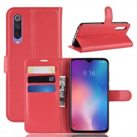 Funda Libro Xiaomi MI 9 SE Soporte Roja