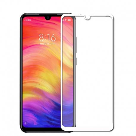 Protector Pantalla Cristal Templado Xiaomi Redmi 7 Blanco