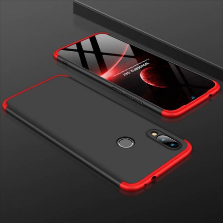 Funda 360 Xiaomi Redmi 7 Negra y Roja