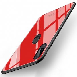 Funda Xiaomi Redmi 7 Tpu Trasera Cristal Roja