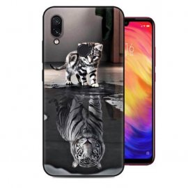 Funda Xiaomi Redmi 7 Gel Dibujo Gato Espejo