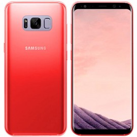 Funda Gel Samsung Galaxy S8 Plus Roja Flexible y lavable