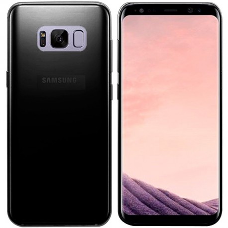Funda Gel Samsung Galaxy S8 Plus negra Flexible y lavable
