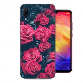 Funda Xiaomi Redmi 7 Gel Dibujo Rosas
