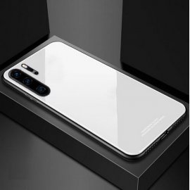Funda Huawei P30 Pro Tpu Trasera Cristal Blanca